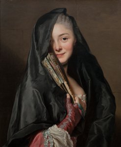 A dama com o véu. A mulher do artista, Marie Suzanne Giroust de Alexander Roslin