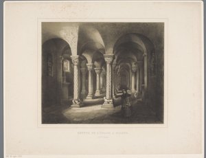 Cripta de Rolduc. igreja da abadia Crypt de l