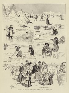 Notas de férias, esboços à beira-mar em Norfolk