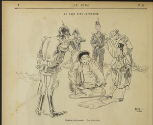 Paz sino-japonesa, posição interessante. Os interessados. De: The Laughter, 11 de maio de 1895, 1895. de Alexander Stuart Boyd