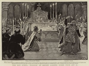 A nova ópera, Harold, no jardim do convento, cena do ato II de Alexander Stuart Boyd