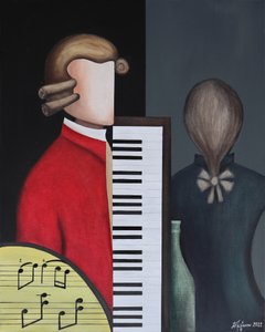 Compositor de música abstrata e pianista