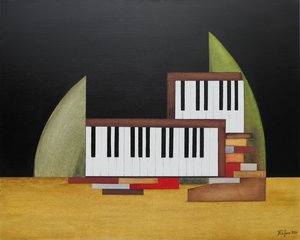 Teclas de piano abstratas de Alexander Trifonov