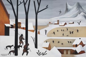 Caçadores na Aldeia de Inverno de Alexander Trifonov
