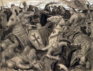 ""Alexander Nevsky"" Scene de bataille a l