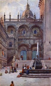 Catedral de Santiago Di Compostela, Porta Sul (cor litho)
