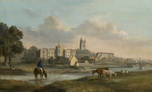 Cardiff from the West (óleo sobre tela) de Alexander Wilson