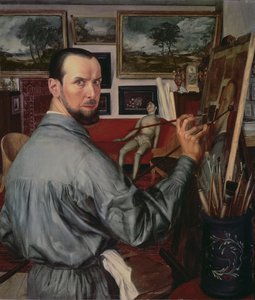 Auto-retrato, 1917 de Alexander Yakovlev