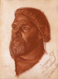 Retrato do arquiteto Leonid Romanovich Sologub 1884-1956, 1933