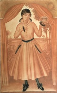 Retrato da esposa do artista, c. 1917