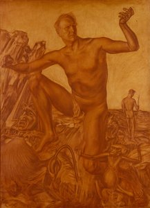 Retrato do cantor Fyodor Shalyapin 1873-1938, 1917