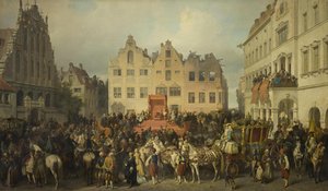 Riga jurando lealdade a Pedro, o Grande, 1710, 1868
