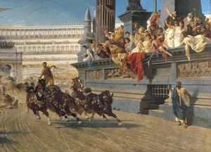 A Corrida de Carruagens, c.1882 (óleo sobre tela) (pormenor de 201093)