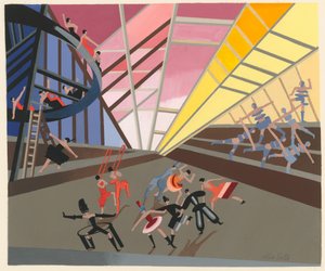 Projeto cenográfico do portfólio Décors de Théâtre, 1930. de Alexandra Alexandrowna Exter