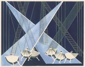 Projeto cenográfico do portfólio Décors de Théâtre, 1930. de Alexandra Alexandrowna Exter