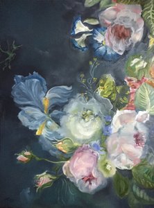 Buquê floral escuro