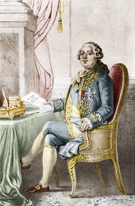 Retrato de Luís XVI (1754-1793), Rei de França. de Alexandre (after) Lacauchie