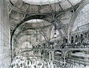Estação Central, Bucareste, Romênia, do Orientalismo e da Arquitetura Contemporânea de Alexandre Auguste Louis Marcel