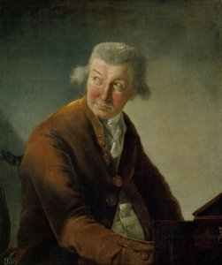 Retrato de Carl Friedrich Abel 1723-1787 de Alexandre Auguste Robineau