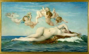 O Nascimento de Vênus Pintura por Alexandre Cabanel (1823-1889) 1863 Sol. 1,3x2,25 m Paris, musee d