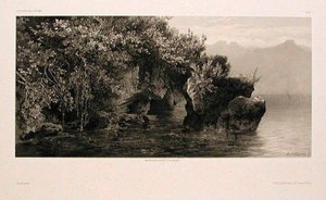 Margens do Lago de Genebra de Alexandre Calame