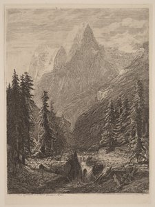 Prado de montanha de Alexandre Calame