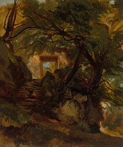 Escadaria no Parque de Villa Chigi di Ariccia de Alexandre Calame