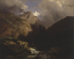 A Jungfrau, Suíça de Alexandre Calame