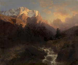 O Wetterhorn de Alexandre Calame
