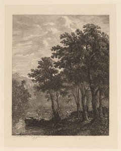 Árvores por um rio de Alexandre Calame