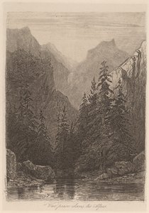 Vista tirada nos Alpes de Alexandre Calame