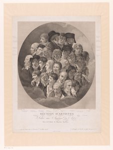 Retrato de grupo de 29 artistas
Reunião de artistas (título sobre o objecto) de Alexandre Clément