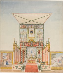 Altar de campo portátil para Charles X de Alexandre Denis Abel de Pujol