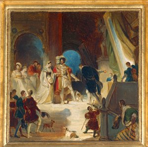 François I e a sua corte receberam obras de Itália de Primaticcio ... de Alexandre Evariste Fragonard