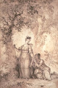 A Noiva do Rei do Garbe: a Árvore (caneta e tinta) de Alexandre Evariste Fragonard