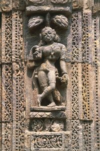 Bailarino, alívio no salão de dança (Nata Mandir), Templo do Sol (Lista do Património Mundial da UNESCO)