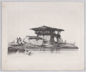Uma casa em Esmirna, 1839. de Alexandre Gabriel Decamps