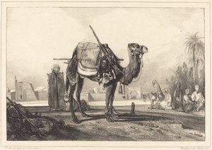 Camelo e árabes de Alexandre Gabriel Decamps