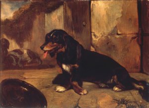 Cão basset de Alexandre Gabriel Decamps