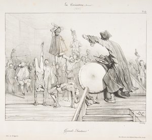 Grands Sauteurs !, de La Caricature, 1823-60. de Alexandre Gabriel Decamps