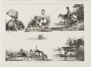 Folha de esboços, nº 3 de Alexandre Gabriel Decamps