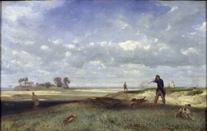 A caça, 1847 de Alexandre Gabriel Decamps