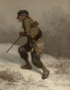 O caçador furtivo, c.1847 de Alexandre Gabriel Decamps