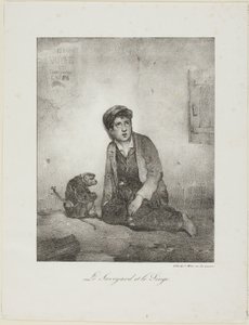 O Savoyard e o Macaco de Alexandre Gabriel Decamps