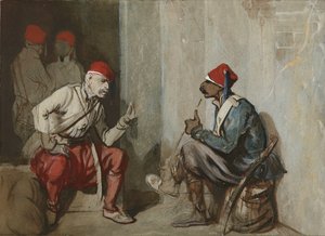 Guardas turcos de Alexandre Gabriel Decamps
