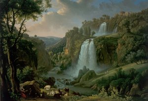 A Cascata do Tivoli com o Templo da Sibila