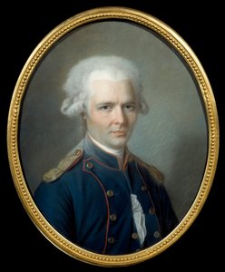 Retrato do escritor francês Pierre Choderlos de Laclos (1741-1803) Pintura em pastel atribuída a Aleksander Kucharski (1741-1819). Sol do século XVIII. 0,55x0,45 m Amiens, musee de l