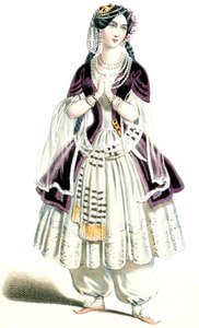 Auber - Haydée - M.lle Lavoye em Haydée, Ato 3 - litografia de Alexandre Lacauchie, 1847 de Alexandre Lacauchie