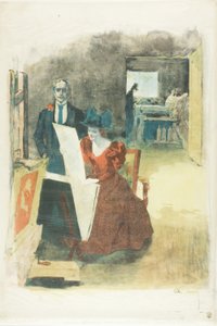 Capa para o portfólio, Os pintores-litógrafos (Les Peintres Lithographes) de Alexandre Lunois
