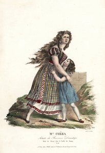 Bailarina Miss Marie Cheza como Jenny no ballet-pantomima Jenny de Jean-Louis Aumer, Panorama Dramatique